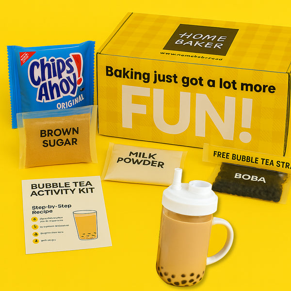 Delicious Chips Ahoy Bubble Bobba Tea Gift Box with Free Imported Bubble Tea Glass
